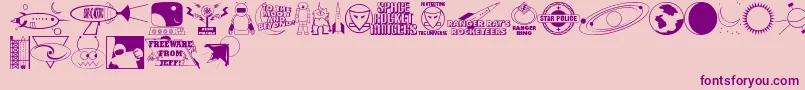 More about Rangers Font Rangers Font – Purple Fonts on Pink Background
