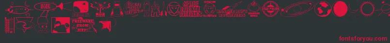 Rangers Font – Red Fonts on Black Background