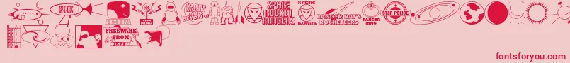 Rangers Font – Red Fonts on Pink Background
