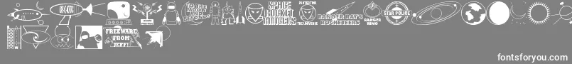 Rangers Font – White Fonts on Gray Background