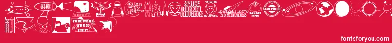 Rangers Font – White Fonts on Red Background