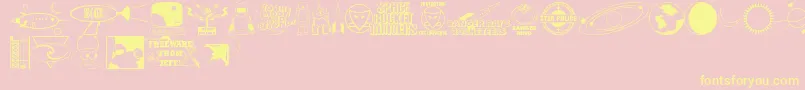 Rangers Font – Yellow Fonts on Pink Background