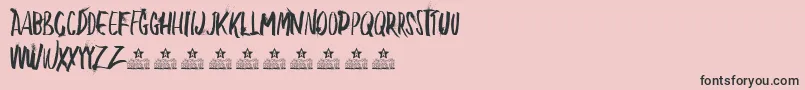 BlowMePersonalUse Font – Black Fonts on Pink Background
