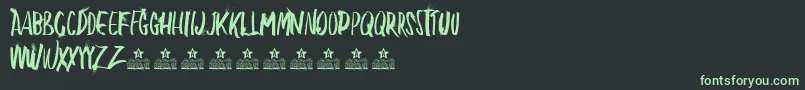 BlowMePersonalUse Font – Green Fonts on Black Background