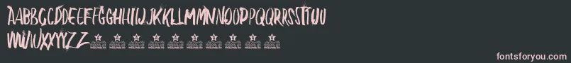 BlowMePersonalUse Font – Pink Fonts on Black Background