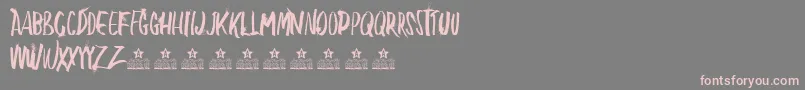 BlowMePersonalUse Font – Pink Fonts on Gray Background