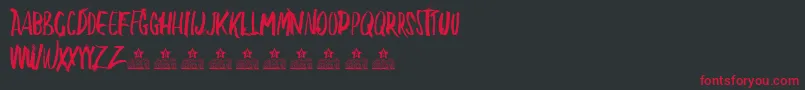 BlowMePersonalUse Font – Red Fonts on Black Background