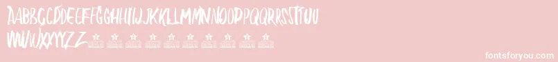 BlowMePersonalUse Font – White Fonts on Pink Background