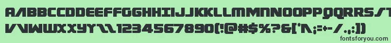 Federalescortcond Font – Black Fonts on Green Background