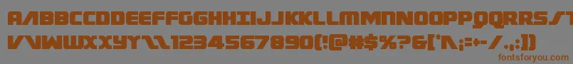 Federalescortcond Font – Brown Fonts on Gray Background