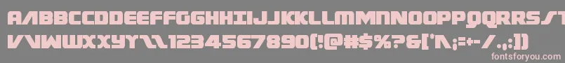 Federalescortcond Font – Pink Fonts on Gray Background