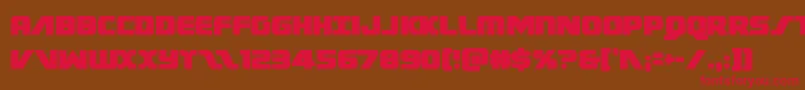Federalescortcond Font – Red Fonts on Brown Background