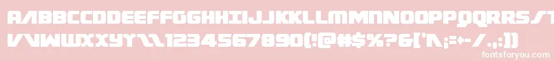 Federalescortcond Font – White Fonts on Pink Background