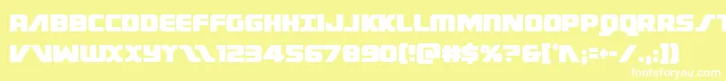 Federalescortcond Font – White Fonts on Yellow Background