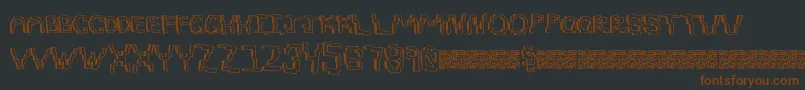 Pixeldraw Font – Brown Fonts on Black Background