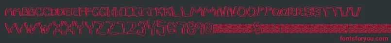 Pixeldraw Font – Red Fonts on Black Background