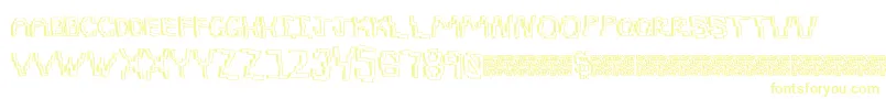 Pixeldraw Font – Yellow Fonts on White Background