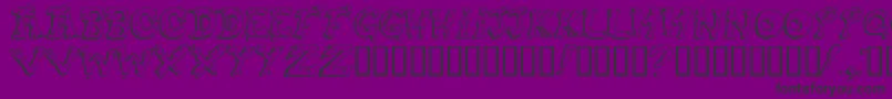 Fonte Snot – fontes pretas em um fundo violeta