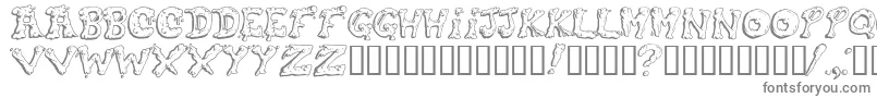Snot-Schriftart – Graue Schriften