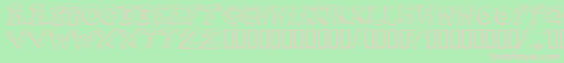 Snot Font – Pink Fonts on Green Background