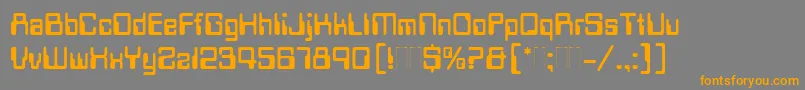 fuente DataSeventyPlain – Fuentes Naranjas Sobre Fondo Gris