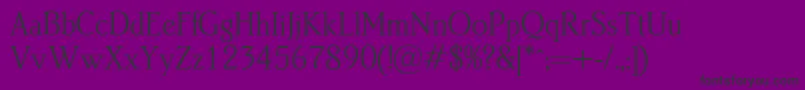 B820RomanRegular Font – Black Fonts on Purple Background