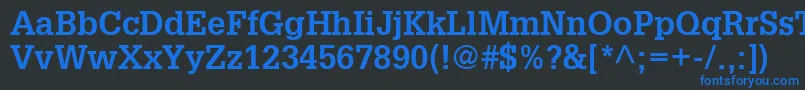 InstallationSsiBold Font – Blue Fonts on Black Background