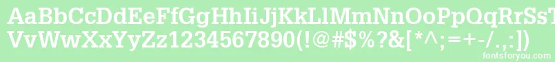 InstallationSsiBold Font – White Fonts on Green Background