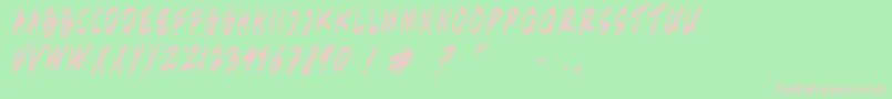 BerantasKorupsi Font – Pink Fonts on Green Background