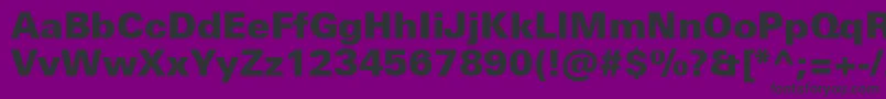 UniversNextProBlack Font – Black Fonts on Purple Background