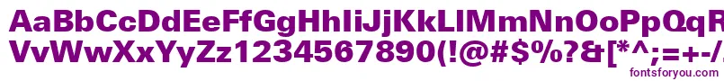 UniversNextProBlack Font – Purple Fonts on White Background