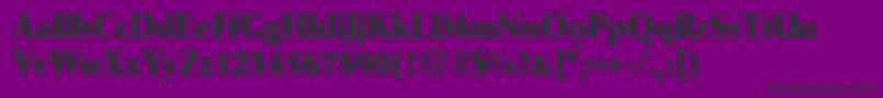 WeinantikcondbBold Font – Black Fonts on Purple Background