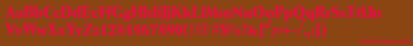 WeinantikcondbBold Font – Red Fonts on Brown Background