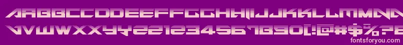 Tarrgethalf Font – Pink Fonts on Purple Background