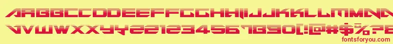 Tarrgethalf Font – Red Fonts on Yellow Background