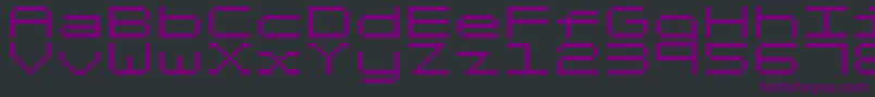 フォントFixedV03 – 黒い背景に紫のフォント