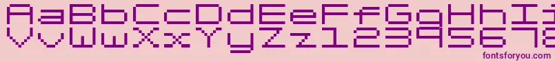 FixedV03 Font – Purple Fonts on Pink Background