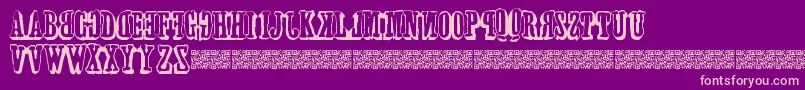 Forwardsbackwards Font – Pink Fonts on Purple Background