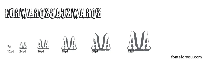 Forwardsbackwards Font Sizes