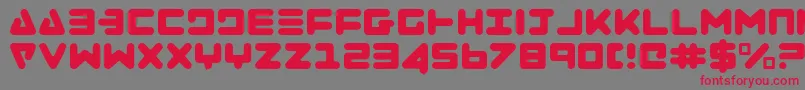 ZealotLight Font – Red Fonts on Gray Background