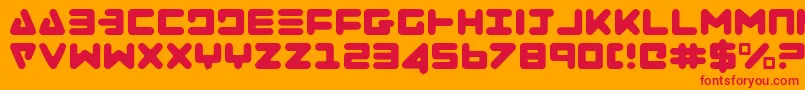 ZealotLight Font – Red Fonts on Orange Background