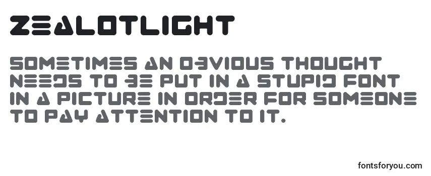 Review of the ZealotLight Font