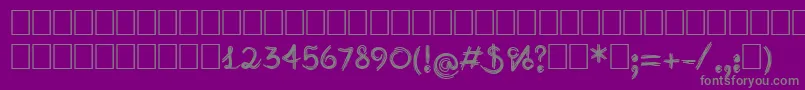 Burlak-Schriftart – Graue Schriften auf violettem Hintergrund