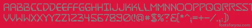 DestructobeamBb Font – Gray Fonts on Red Background