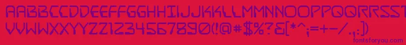 DestructobeamBb Font – Purple Fonts on Red Background
