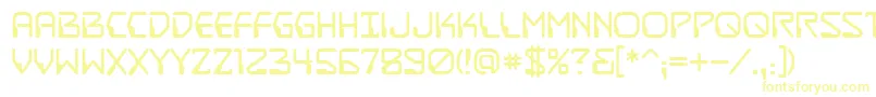 DestructobeamBb Font – Yellow Fonts on White Background