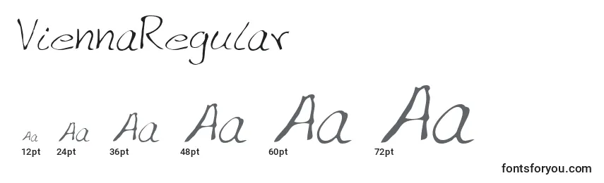 ViennaRegular Font Sizes
