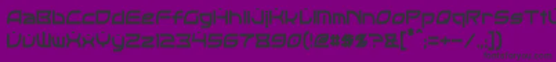 OpticCondensed Font – Black Fonts on Purple Background