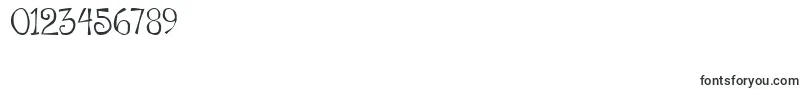 Fonte FlowerchildPlain – fontes para números e dígitos