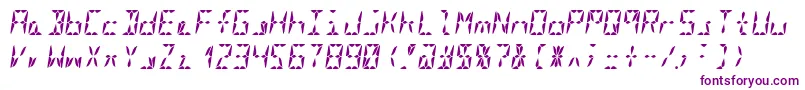 Segment16aBoldItalic-fontti – violetit fontit